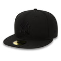 Black On Black New York Yankees Black 59FIFTY Fitted Cap-zelvios