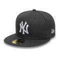 New York Yankees Essential Grey 59FIFTY Fitted Cap-zelvios