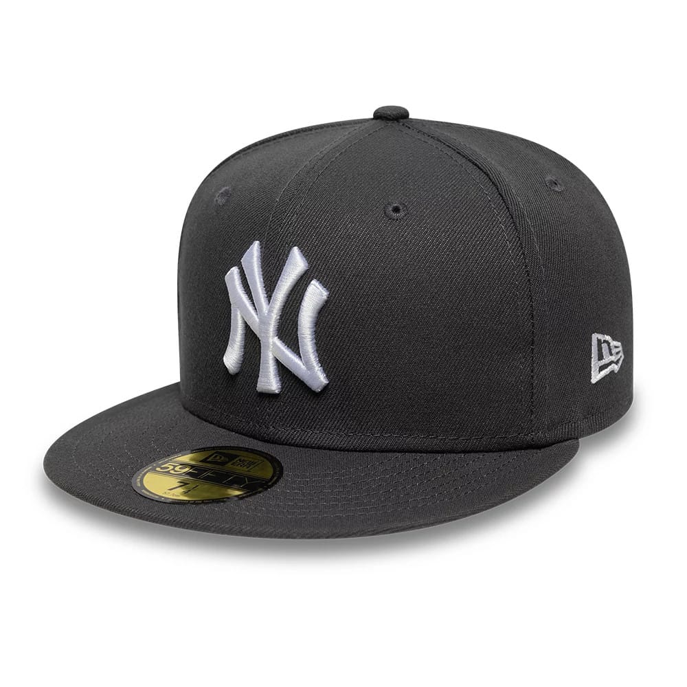 New York Yankees Essential Grey 59FIFTY Fitted Cap-zelvios