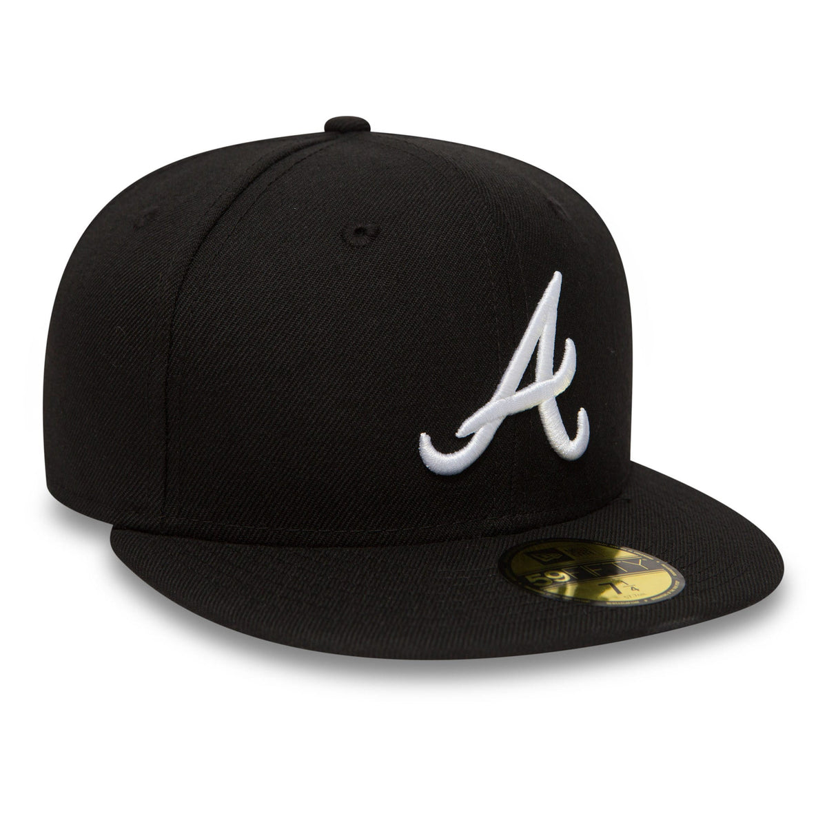 Atlanta Braves Essential Black 59FIFTY Cap-zelvios
