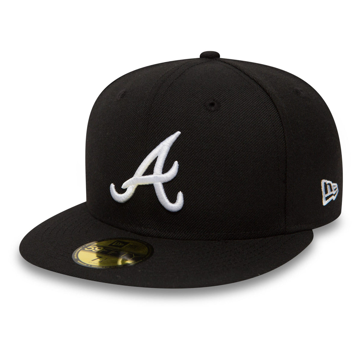 Atlanta Braves Essential Black 59FIFTY Cap-zelvios