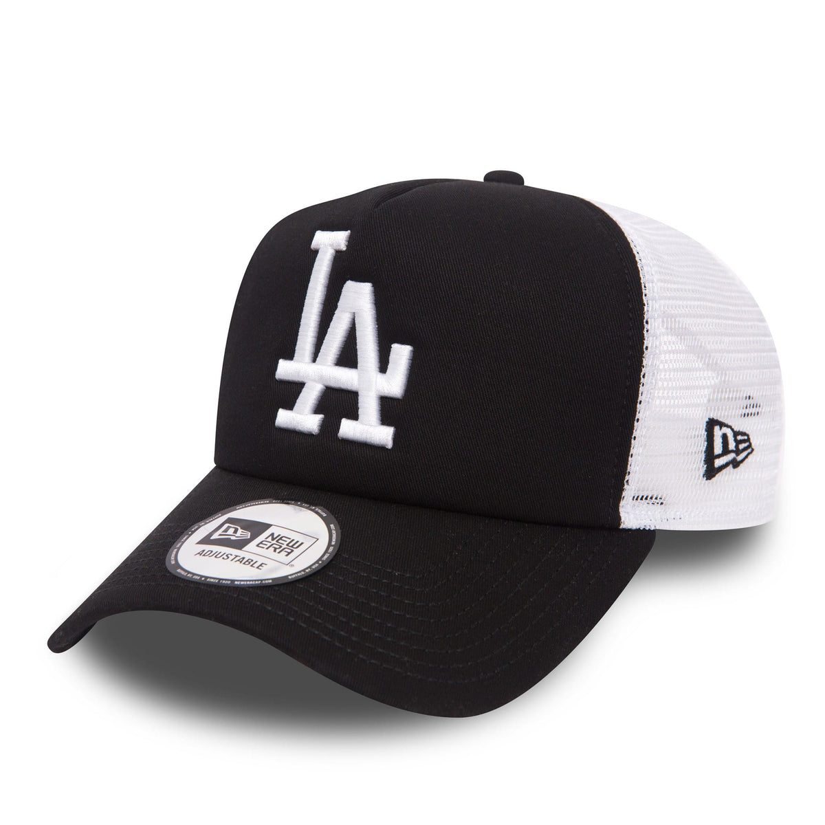 LA Dodgers Clean Black A-Frame Trucker Cap-zelvios