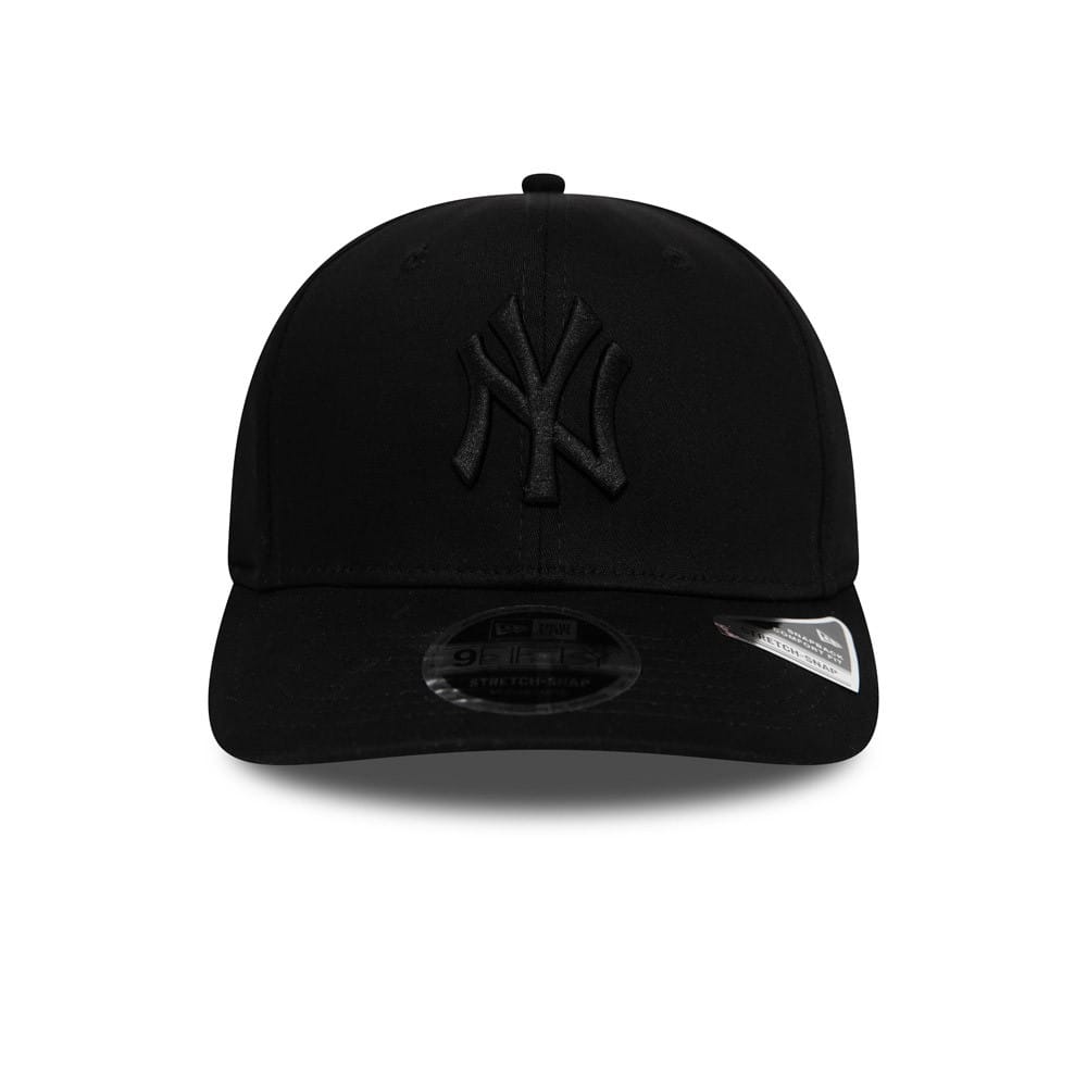 New York Yankees Tonal Black 9FIFTY Stretch Snap Cap-zelvios