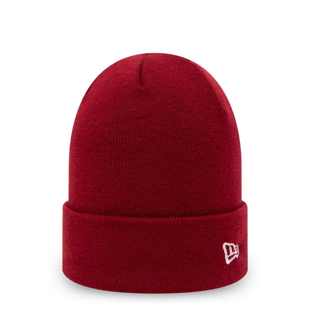 New Era Essential Maroon Cuff Beanie Hat-zelvios