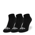 New Era Flag 3 Pack  Sneaker Black Socks-zelvios