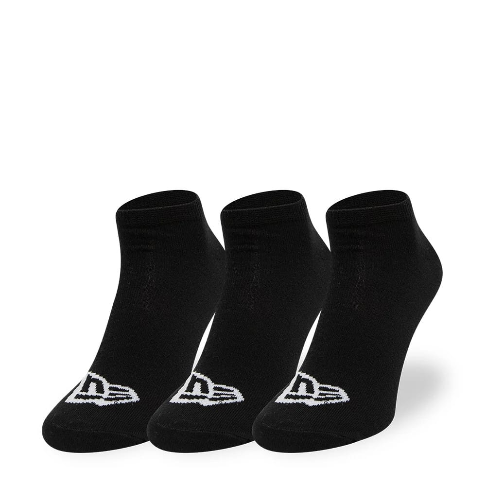 New Era Flag 3 Pack  Sneaker Black Socks-zelvios