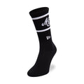 New Era Heritage Logo Black Crew Socks-zelvios