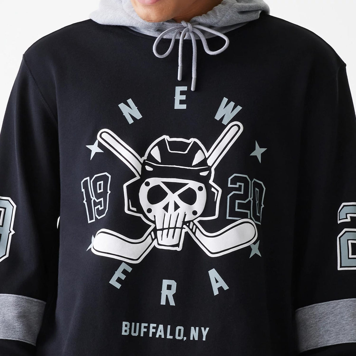 New Era Street Dangle Grey Pullover Hoodie-zelvios