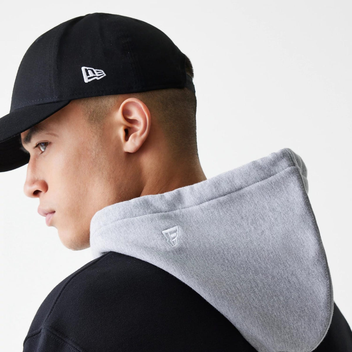 New Era Street Dangle Grey Pullover Hoodie-zelvios