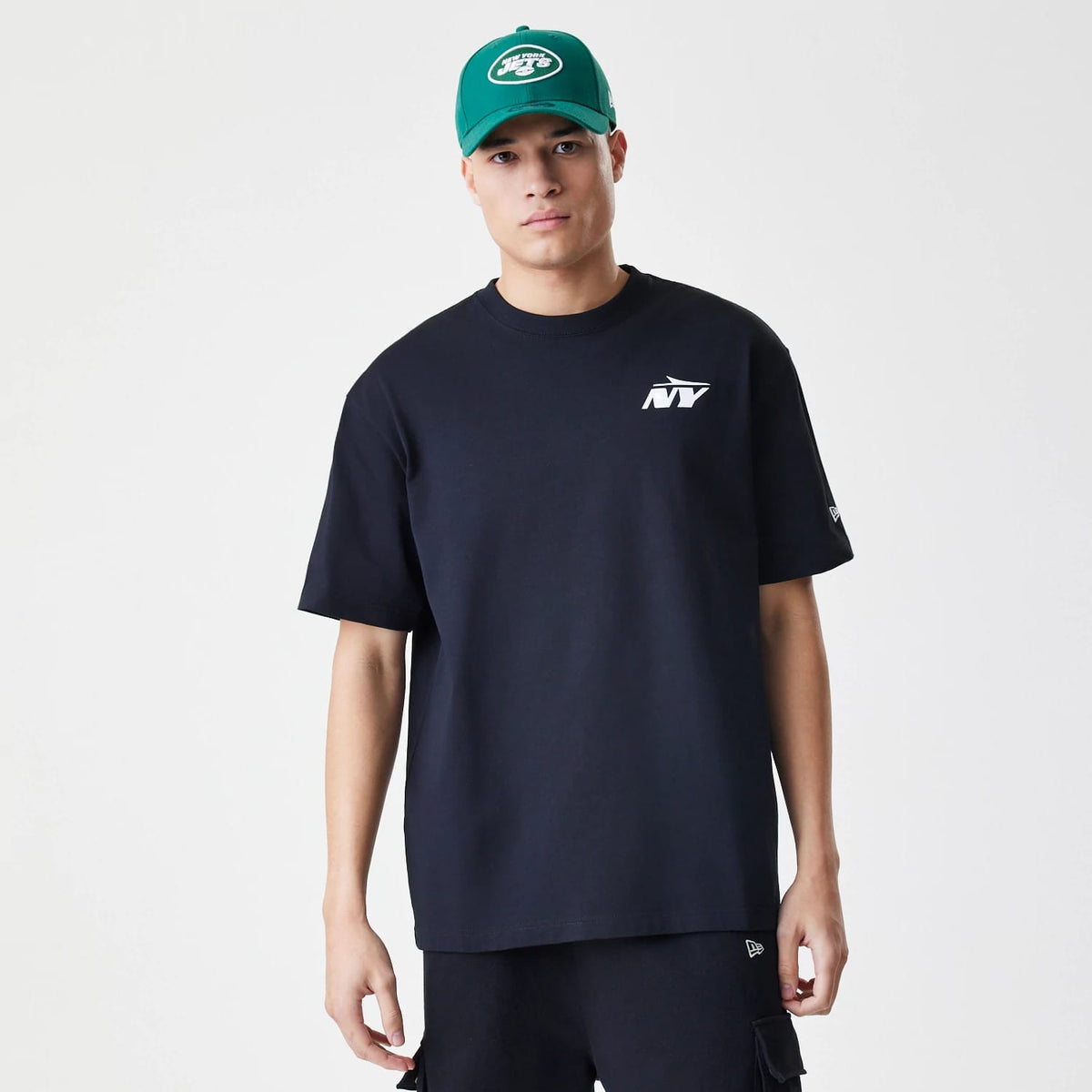 New York Jets NFL Black Oversized T-Shirt-zelvios