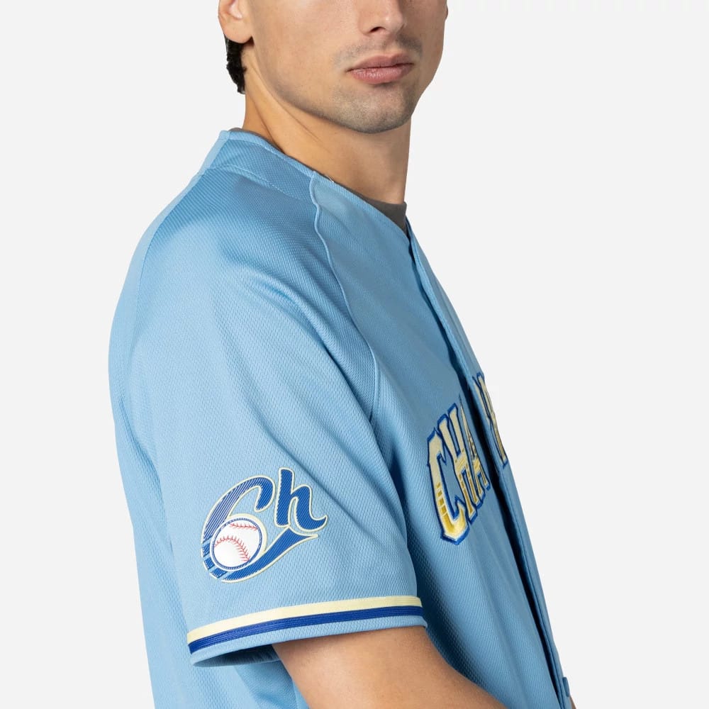 Charros De Jalisco Mexico LMB On Field Pastel Blue On-Field Jersey-zelvios