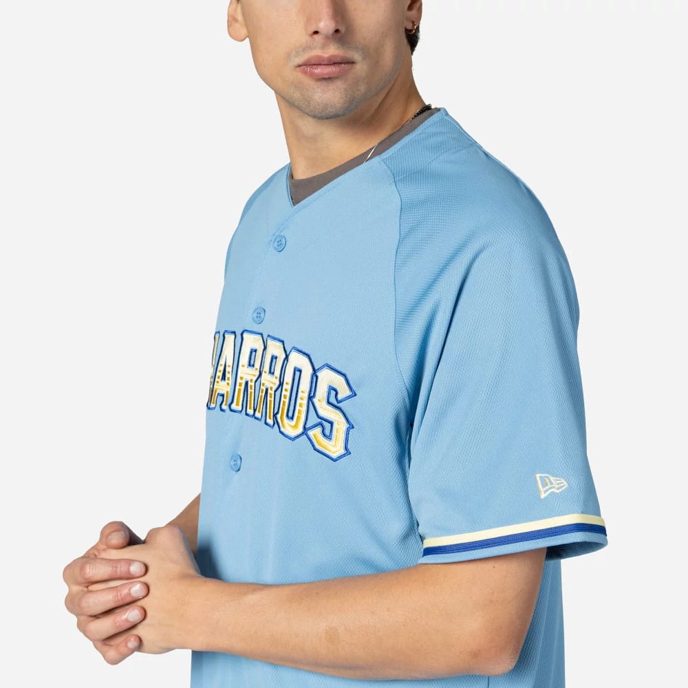 Charros De Jalisco Mexico LMB On Field Pastel Blue On-Field Jersey-zelvios