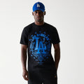 LA Dodgers MLB Paisley Black Oversized T-Shirt-zelvios