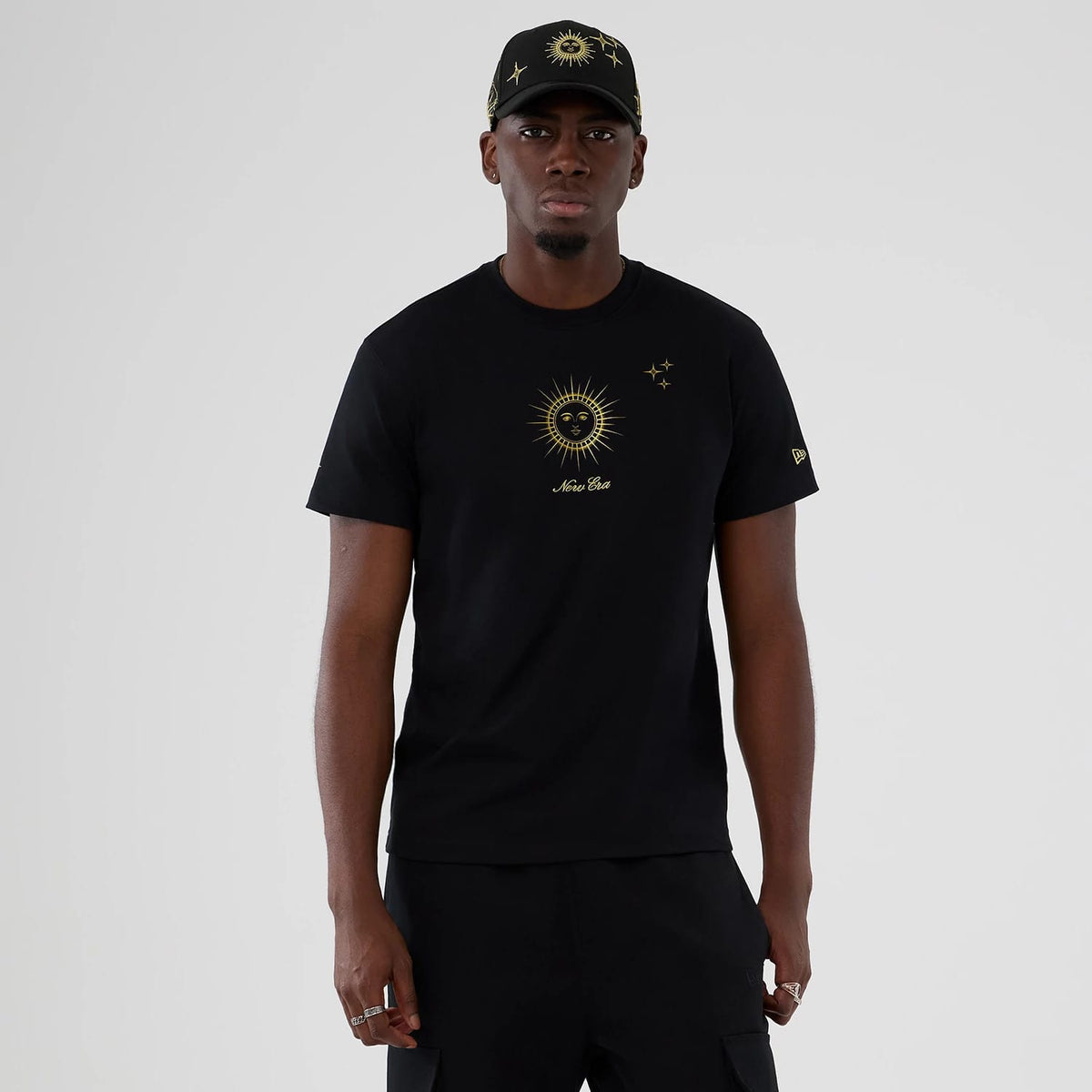 New Era Cosmic Craft Black T-Shirt-zelvios