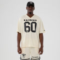 Las Vegas Raiders NFL Historic Cream Oversized T-Shirt-zelvios