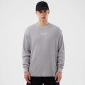 New Era Basic Grey Long Sleeve T-Shirt-zelvios