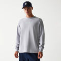 New Era 90s Vibe Grey Long Sleeve T-Shirt-zelvios