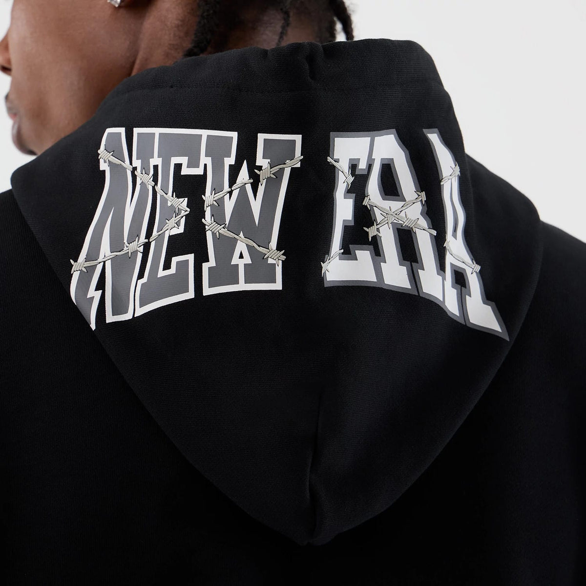 New Era Street Graphic Black Pullover Hoodie-zelvios