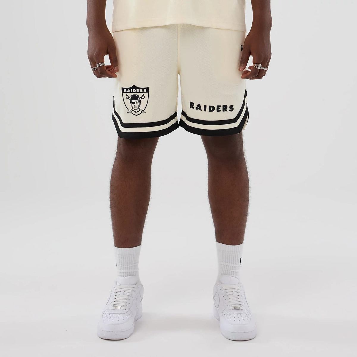 Las Vegas Raiders NFL Historic Cream Shorts-zelvios