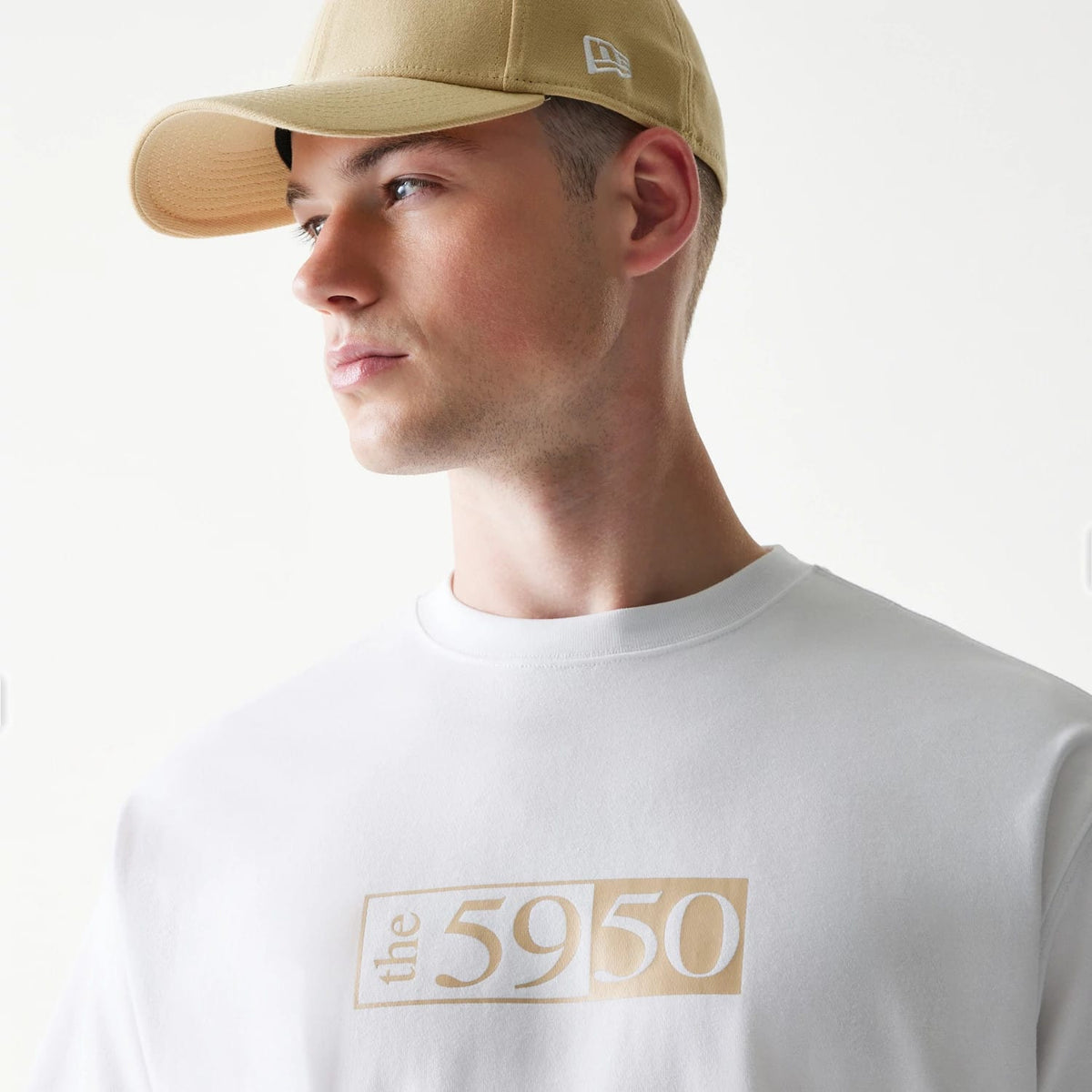 59FIFTY Fitted Cap Description Graphic White T-Shirt-zelvios