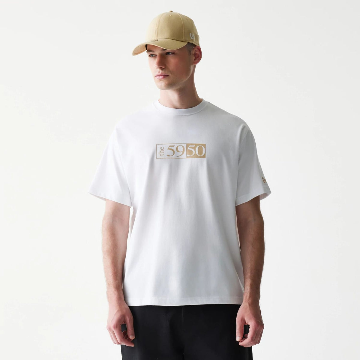 59FIFTY Fitted Cap Description Graphic White T-Shirt-zelvios