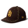San Diego Padres MLB Rose Emblem Dark Brown Low Profile 59FIFTY Fitted Cap-zelvios