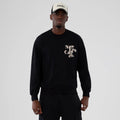 zelvios Company Black Crew Neck Sweater-zelvios