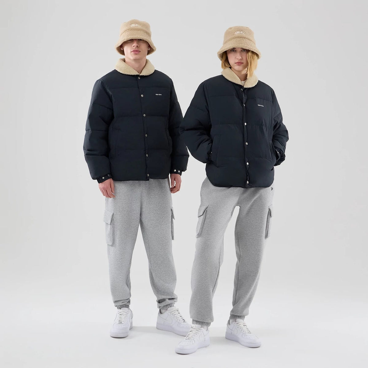New Era Organic Boa Neck Navy Jacket-zelvios