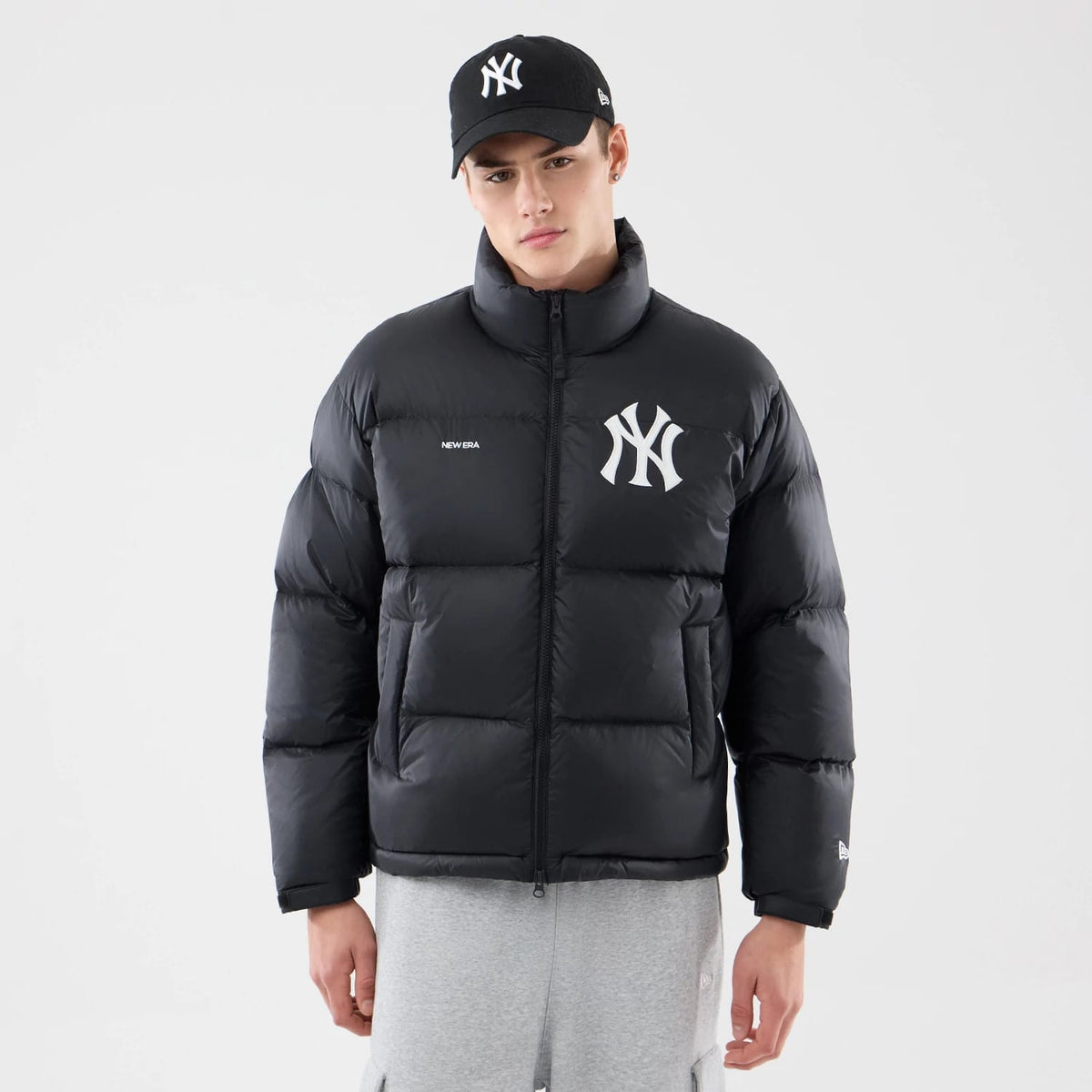 New York Yankees MLB Black Puffer Down Jacket-zelvios