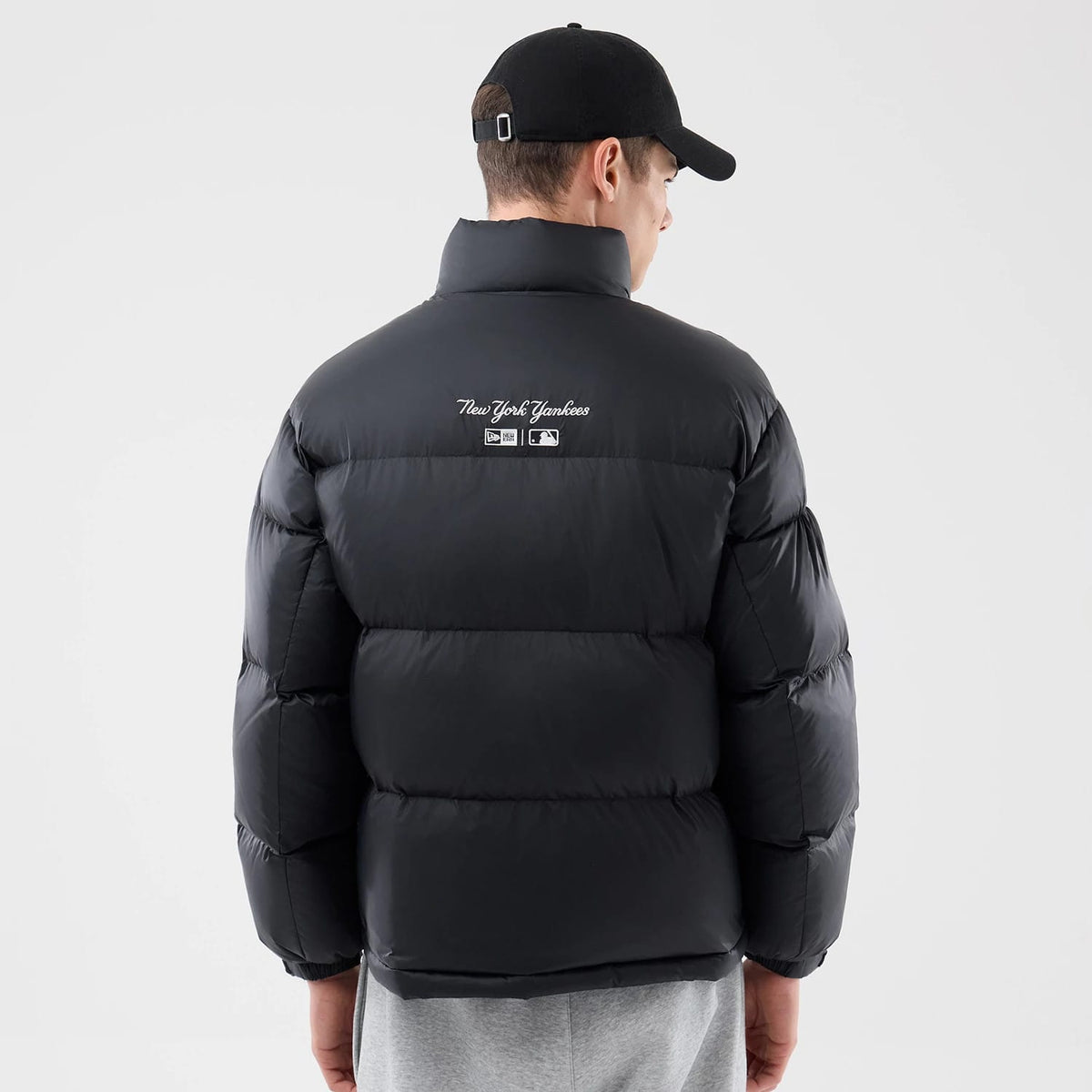 New York Yankees MLB Black Puffer Down Jacket-zelvios