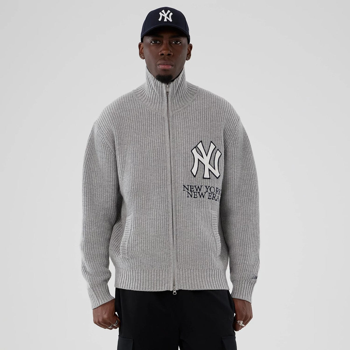 New York Yankees MLB Grey Cardigan-zelvios
