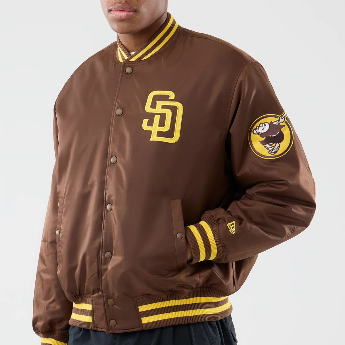 San Diego Padres MLB Authentic Dark Brown Stadium Jacket-zelvios