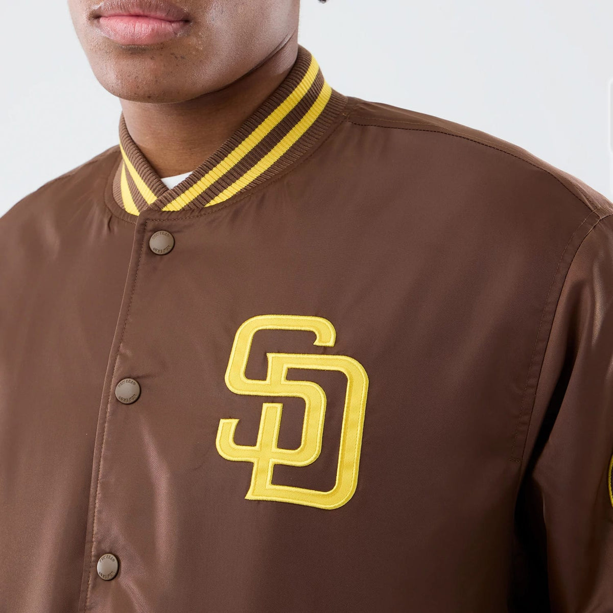 San Diego Padres MLB Authentic Dark Brown Stadium Jacket-zelvios