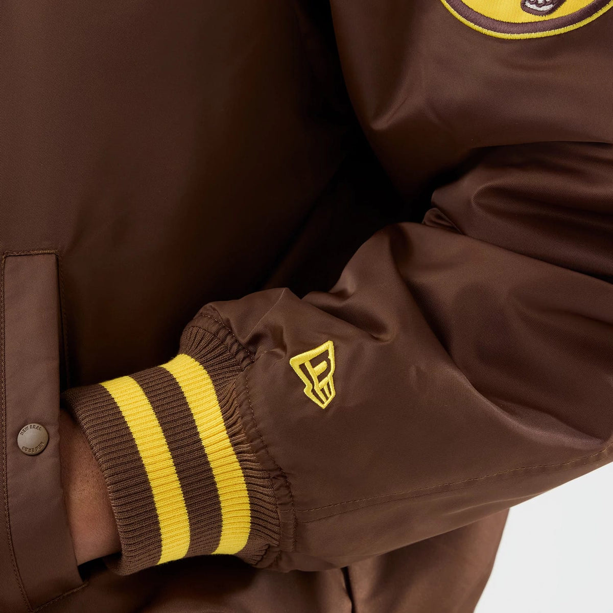 San Diego Padres MLB Authentic Dark Brown Stadium Jacket-zelvios