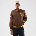 San Diego Padres MLB Authentic Dark Brown Stadium Jacket-zelvios