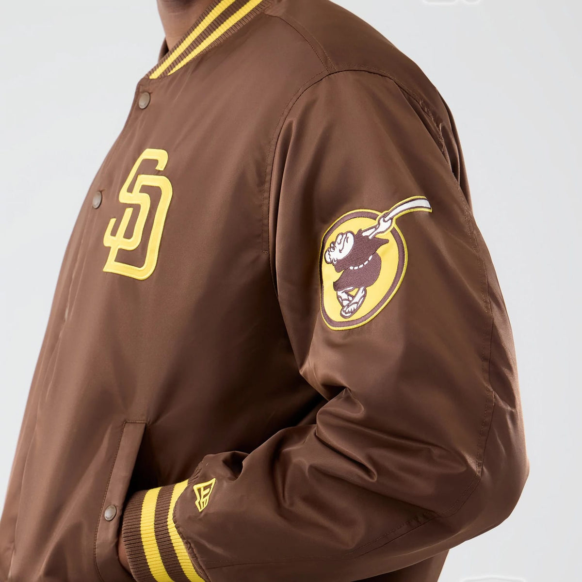 San Diego Padres MLB Authentic Dark Brown Stadium Jacket-zelvios