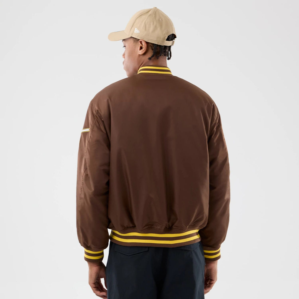 San Diego Padres MLB Authentic Dark Brown Stadium Jacket-zelvios
