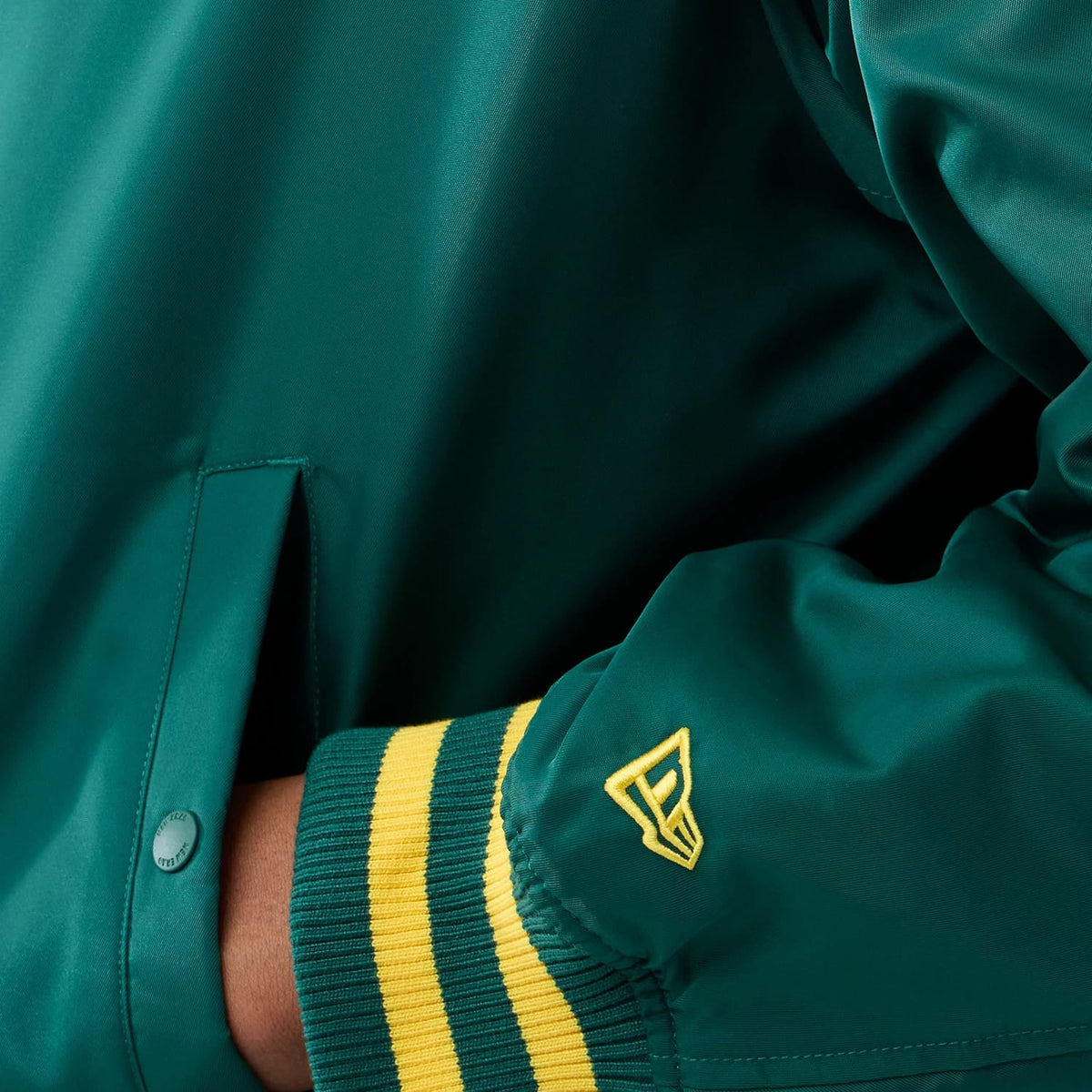 Oakland Athletics MLB Authentic Green Stadium Jacket-zelvios