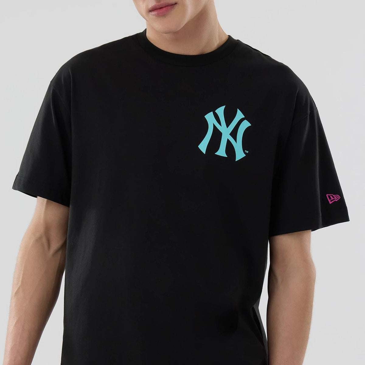 New York Yankees MLB Neon Light Black T-Shirt-zelvios