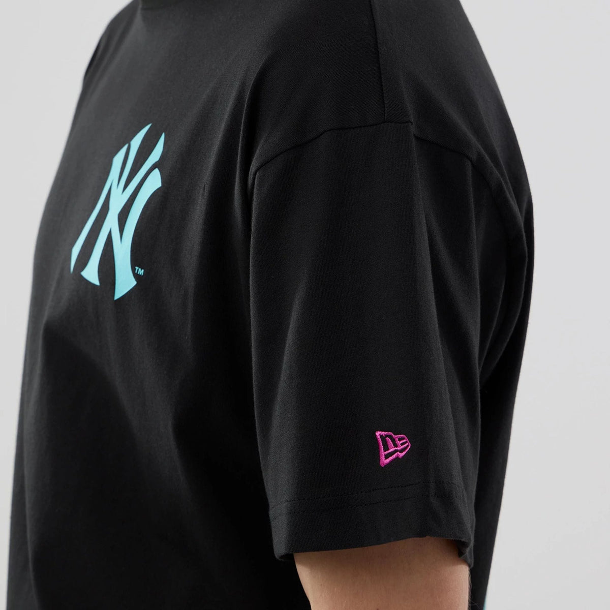 New York Yankees MLB Neon Light Black T-Shirt-zelvios