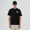 Chicago Bulls NBA Neon Light Black T-Shirt-zelvios