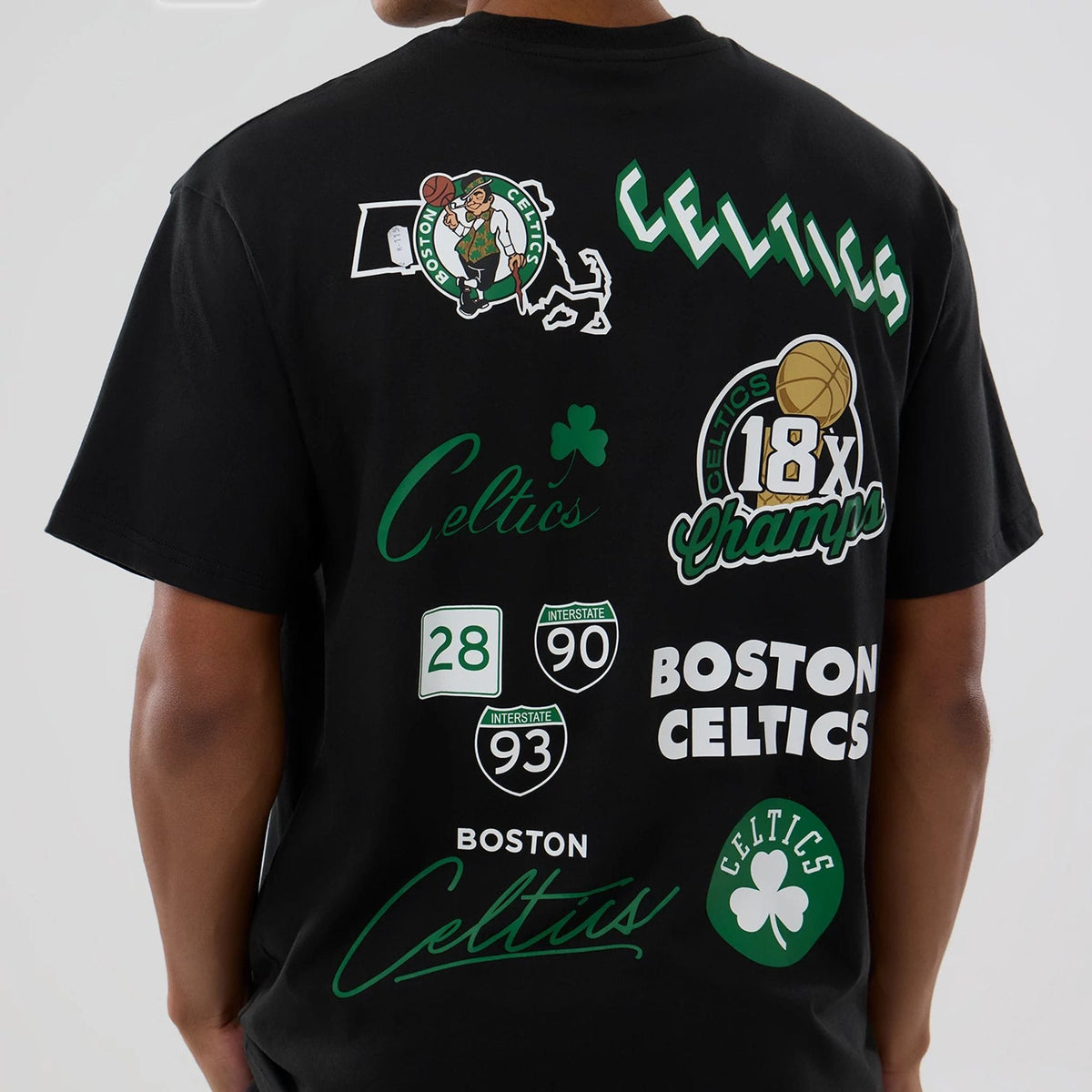 Boston Celtics NBA logo Black T-Shirt-zelvios