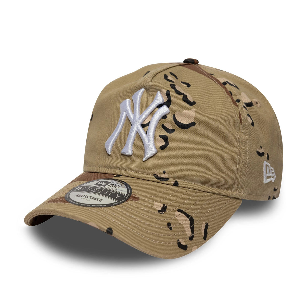 New York Yankees MLB Camo Reserve Desert Camo 9TWENTY A-Frame Adjustable Cap-zelvios