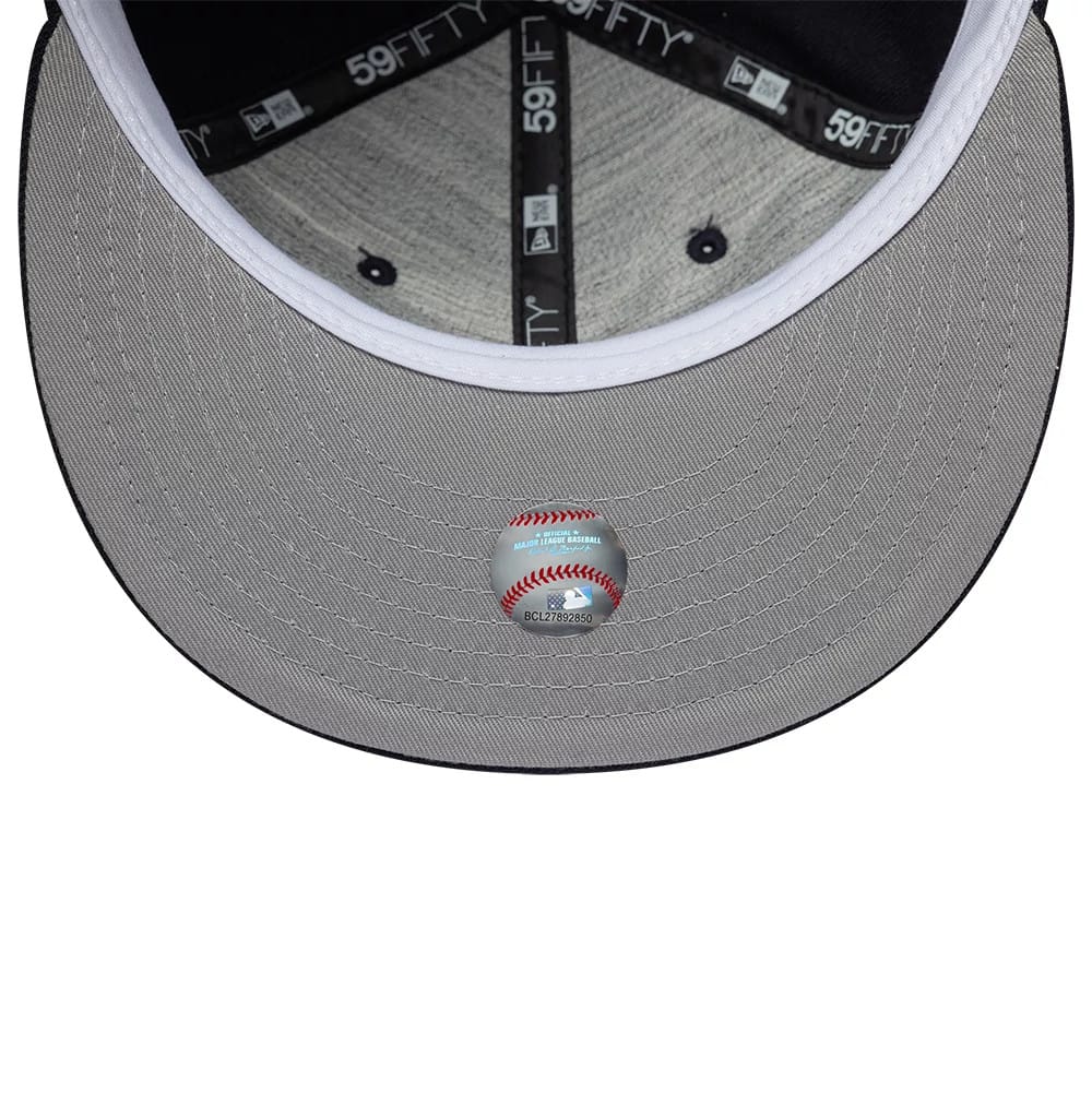 New York Yankees MLB Soft Buckram Navy 59FIFTY Fitted Cap-zelvios