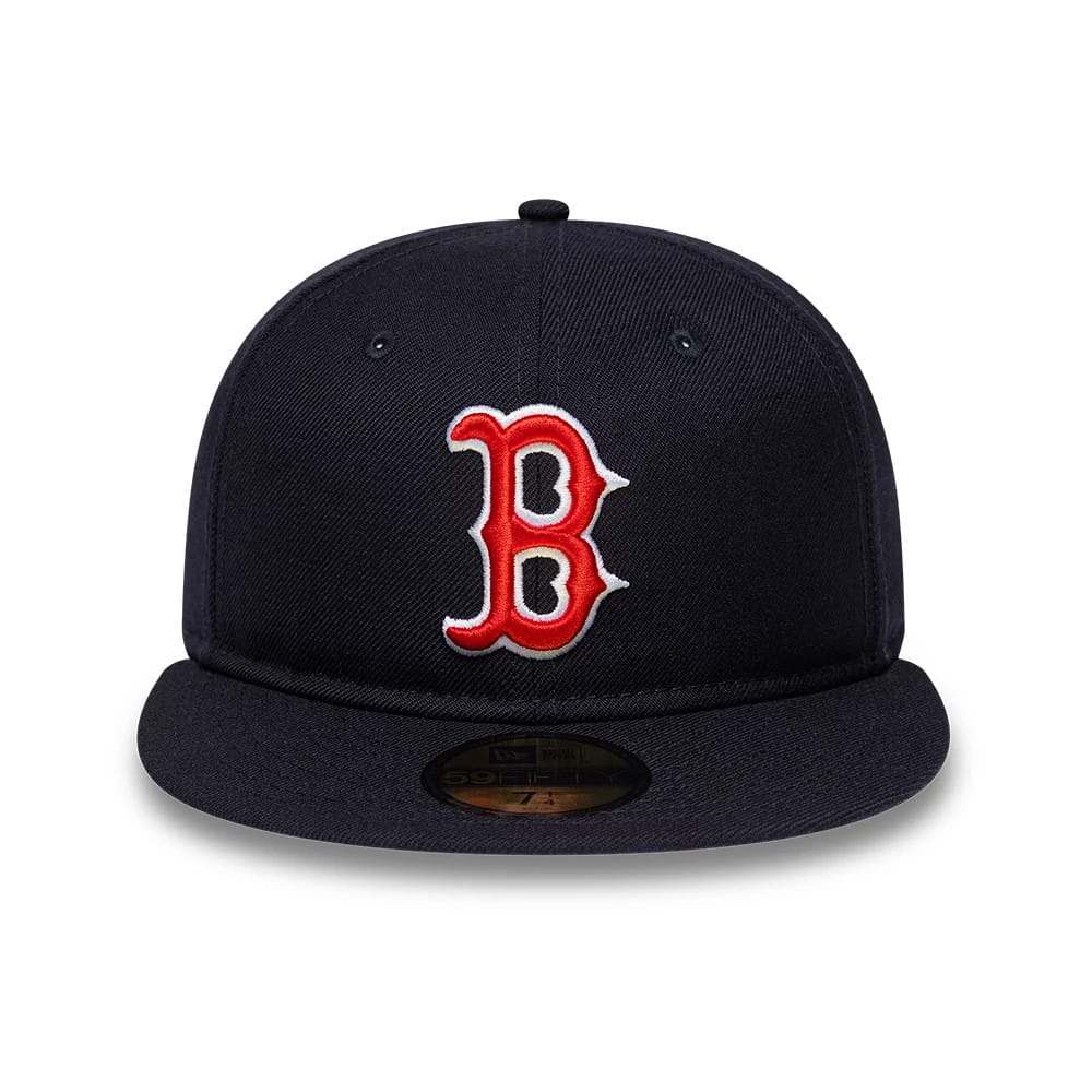 Boston Red Sox MLB Soft Buckram Navy 59FIFTY Fitted Cap-zelvios