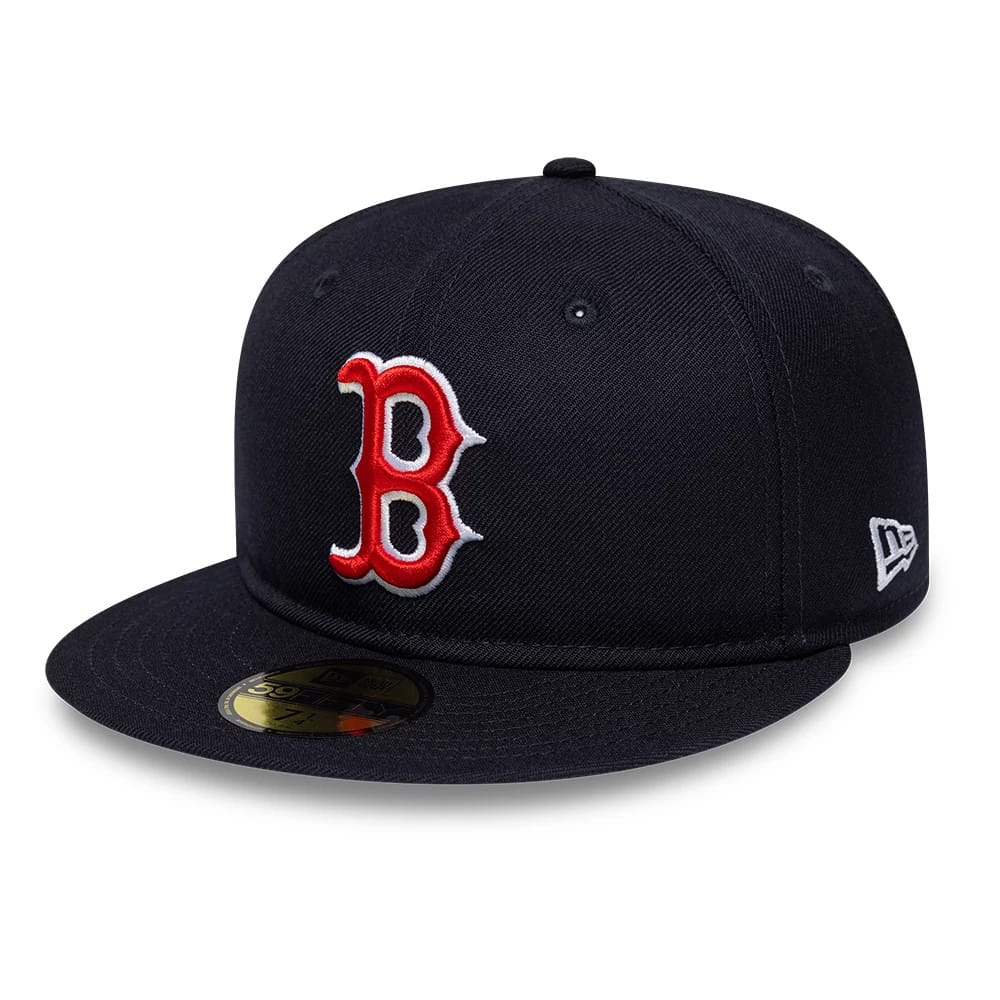 Boston Red Sox MLB Soft Buckram Navy 59FIFTY Fitted Cap-zelvios