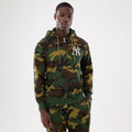 New York Yankees MLB Woodland Camo 2 Way Full Zip Hoodie-zelvios