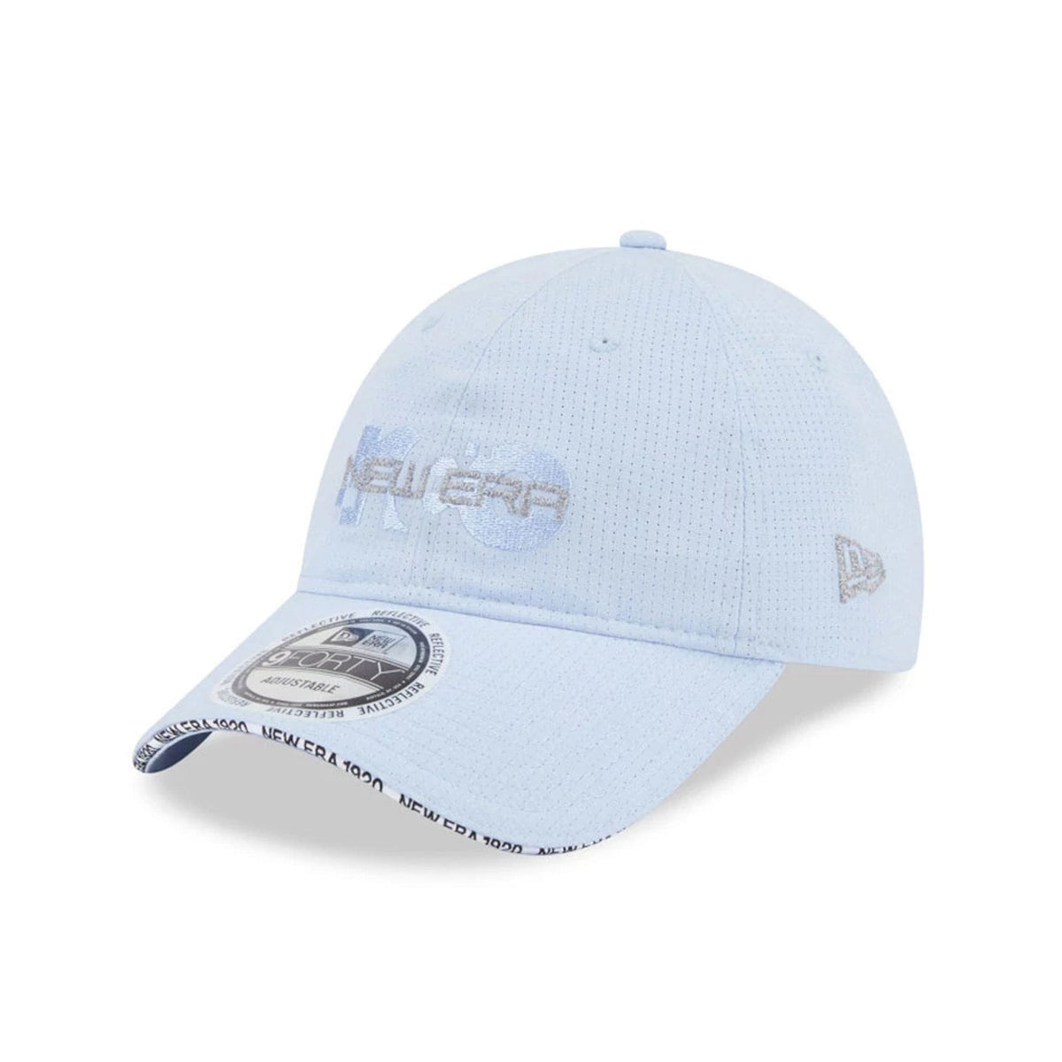 New Era NEC Logo Blue 9FORTY Unstructured Adjustable Cap-zelvios