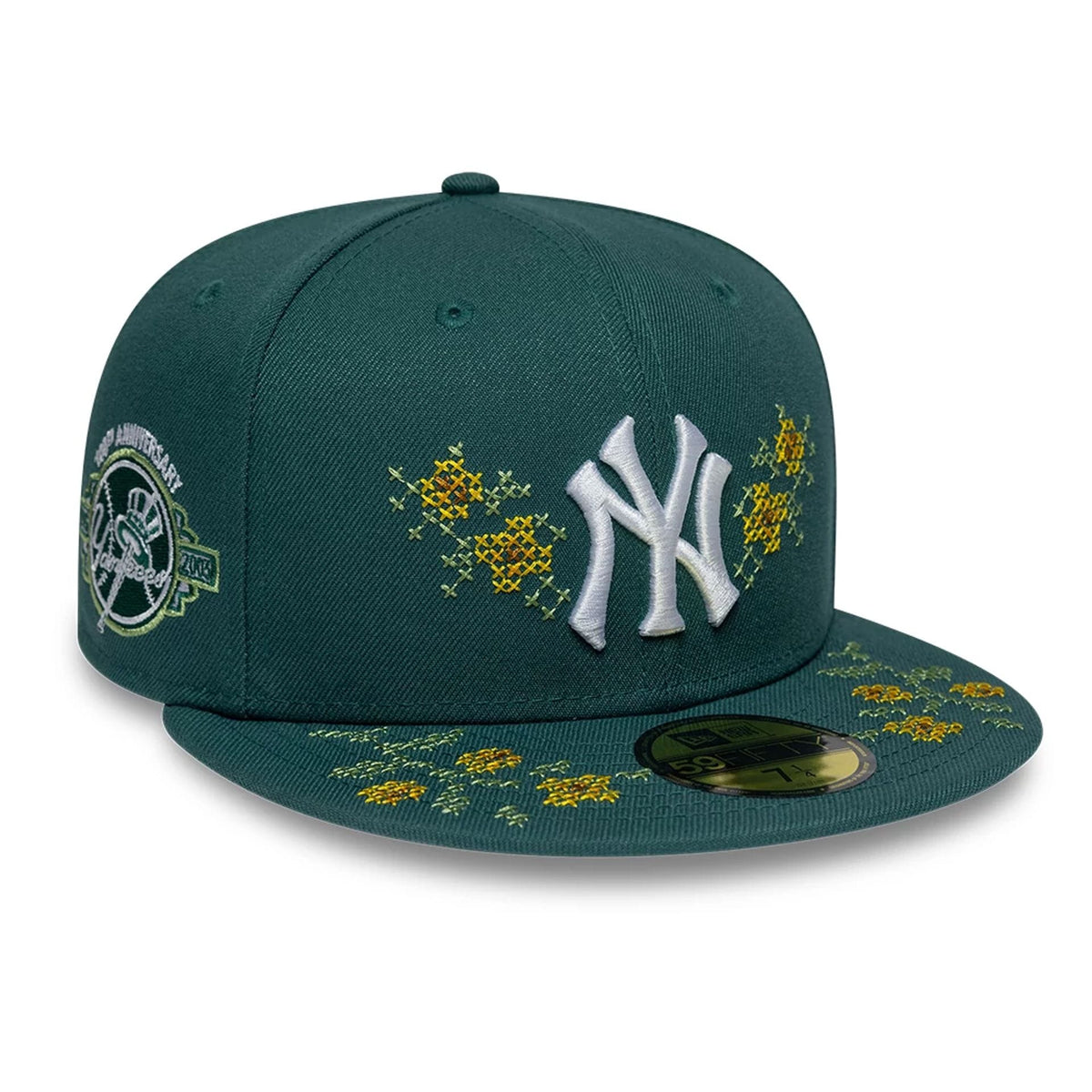 New York Yankees MLB Garden Dark Green 59FIFTY Fitted Cap-zelvios