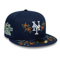New York Mets MLB Garden Dark Blue 59FIFTY Fitted Cap-zelvios